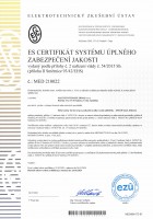 ES certifikát MED 210022 INDAP INSUF