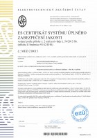 ES certifikát MED 210015 magnetoterapie